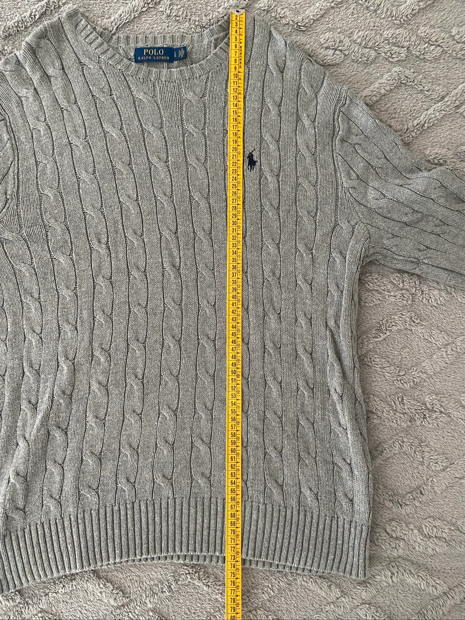Polo Ralph Lauren Twisted Sweater – Gray – Size L – photo 8